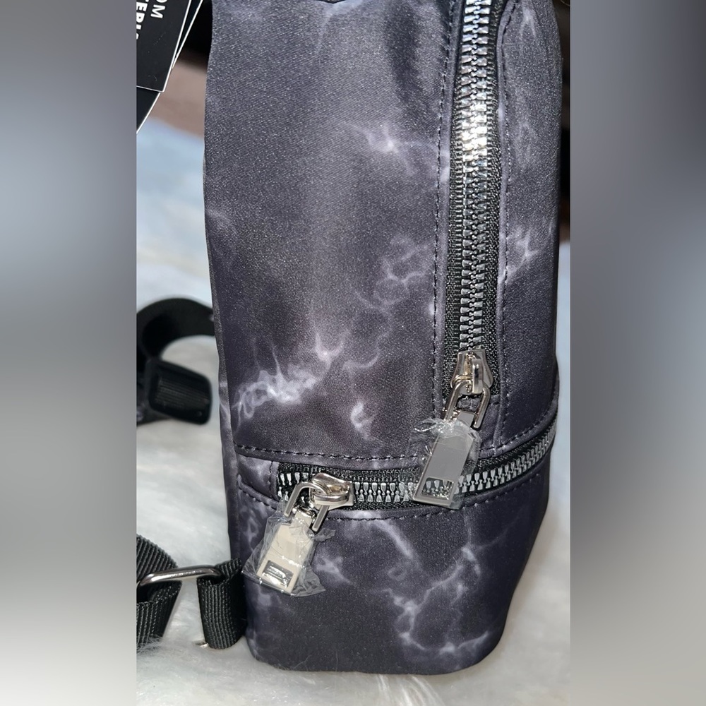 Black Marbled Mini Backpack - Picture 6 of 6